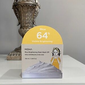 🆕 MIDHA K-Beauty Rice Brightening Face Mask Wash Off 100ml Vegan